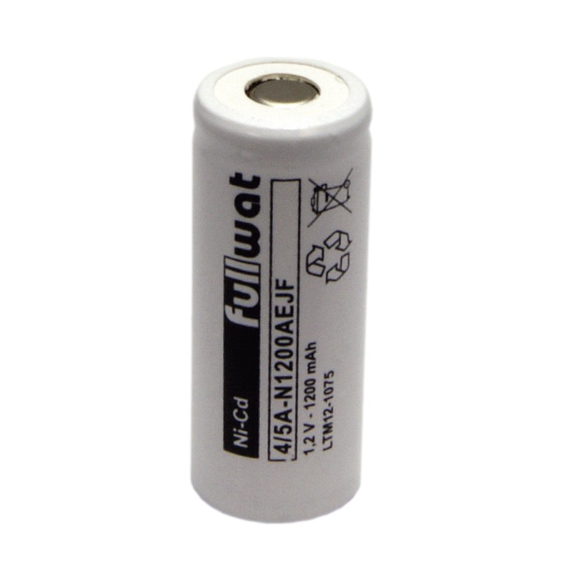 FULLWAT - N1200AEJF. Bateria recarregável em formato  cilíndrica de Ni-Cd. Modelo 4/5A. 1,2Vdc / 1,200Ah