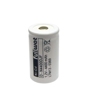 FULLWAT - N4400DJF. Bateria recarregável em formato  cilíndrica de Ni-Cd. Modelo D. 1,2Vdc / 4,400Ah