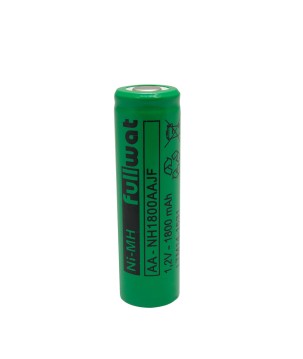 FULLWAT - NH1800AAJF. Ni-MH cylindrical rechargeable battery. AA model . 1,2Vdc / 1,800Ah