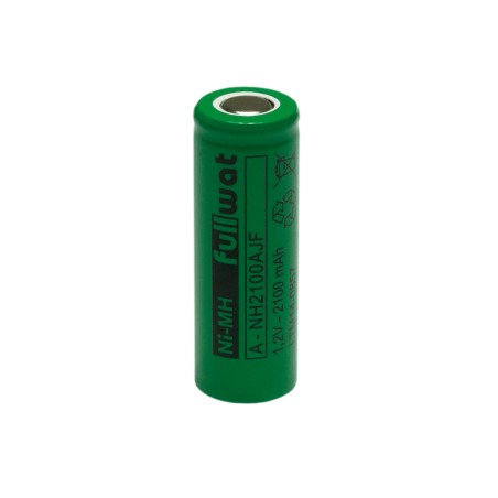 FULLWAT - NH2100AJF. Bateria recarregável em formato  cilíndrica de Ni-MH. Modelo A. 1,2Vdc / 2,100Ah