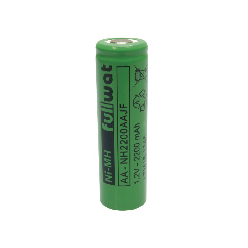 FULLWAT - NH2200AAJF. Batería recargable cilíndrica de Ni-MH. Modelo AA. 1,2Vdc / 2,200Ah