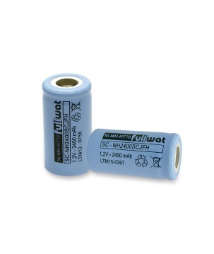 FULLWAT - NH2400SCJFH. Ni-MH cylindrical rechargeable battery. SC  model . 1,2Vdc / 2,400Ah