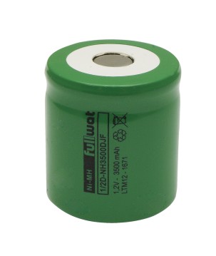 FULLWAT - NH3500DJF. Ni-MH cylindrical rechargeable battery. 1/2D model . 1,2Vdc / 3,500Ah