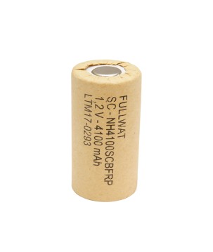 FULLWAT - NH4100SCBFRP. Ni-MH cylindrical rechargeable battery. SC  model . 1,2Vdc / 4,100Ah