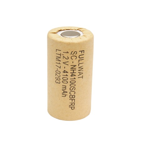 FULLWAT - NH4100SCBFRP. Ni-MH cylindrical rechargeable battery. SC  model . 1,2Vdc / 4,100Ah