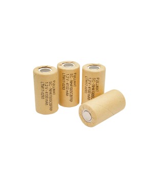 FULLWAT - NH4100SCBFRP. Bateria recarregável em formato  cilíndrica de Ni-MH. Modelo SC . 1,2Vdc / 4,100Ah