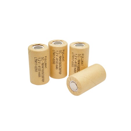 FULLWAT - NH4100SCBFRP. Wiederaufladbare Batterie (Akku) zylindrisch von Ni-MH. Modell SC . 1,2Vdc / 4,100Ah