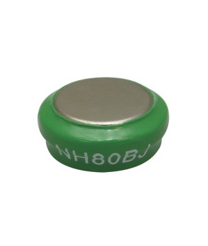 FULLWAT - NH80BJ. Bateria recarregável em formato  botão de Ni-MH. 1,2Vdc / 0,080Ah