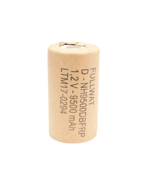 FULLWAT - NH9500DBFRP. Bateria recarregável em formato  cilíndrica de Ni-MH. Modelo D. 1,2Vdc / 9,500Ah