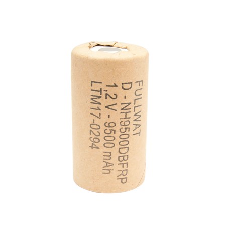 FULLWAT - NH9500DBFRP. Ni-MH cylindrical rechargeable battery. D model . 1,2Vdc / 9,500Ah