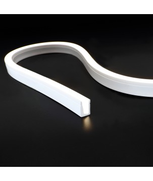 FULLWAT - NL-1120H-BC.Neon LED flexível horizontal com a secção  rectangular de 11x20mm.  Branco quente - 400 Lm/m