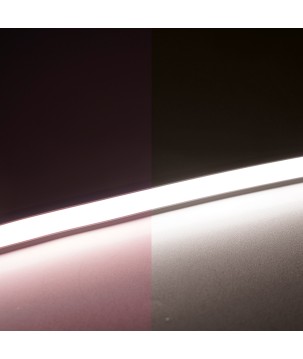 FULLWAT - NL-1515V-RGBC. Flexible LED-Neonröhre verticalmit  rechteckigvon 15x15mm.  RGB + Warmweiß - 450 Lm/m