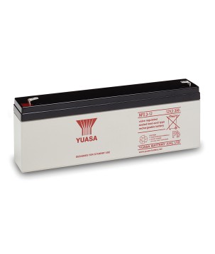 YUASA - NP2.3-12. Batterie rechargeable au Plomb-acide technologie AGM-VRLA. Série NP. 12Vdc / 2,3Ah