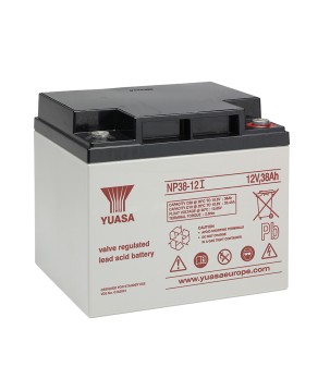 YUASA - NP38-12I. Wiederaufladbare Blei-Säure Batterie der Technik AGM-VRLA. Serie NP. 12Vdc / 38Ah