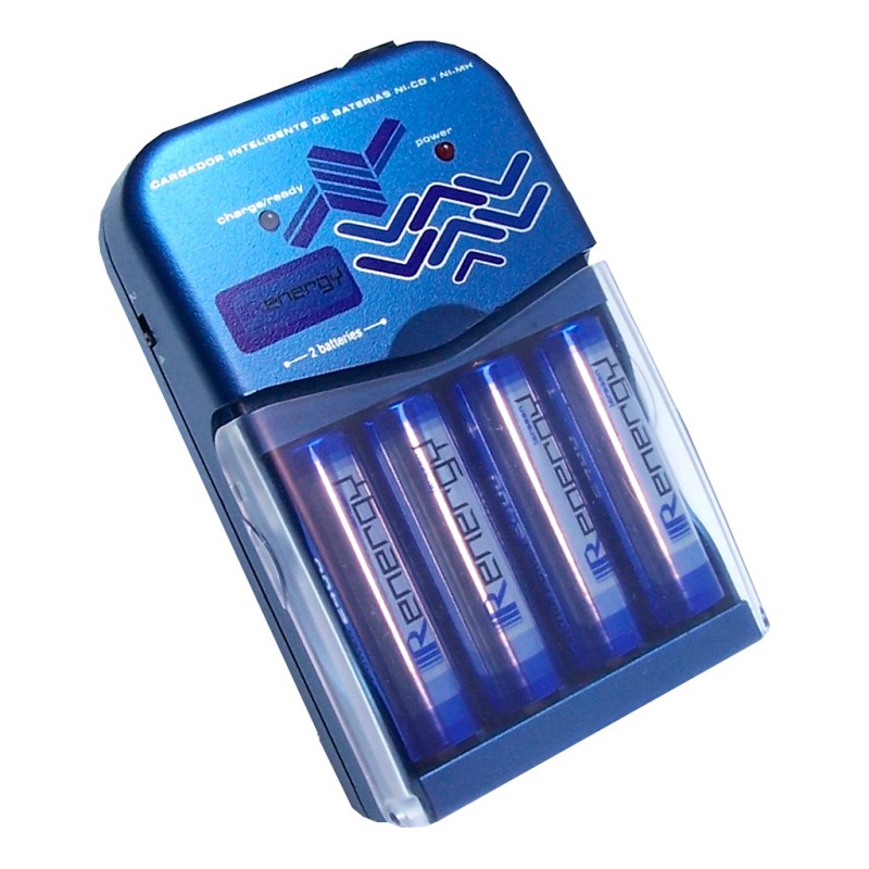RENERGY - REC001-4X2500. Cargador para baterías de Ni-Cd | Ni-MH. / 0,8A
