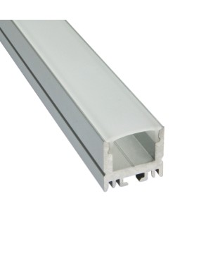 FULLWAT - TECOX-POWER1-2D. Aluminum profile  for surface mounting. Anodized.  2000mm