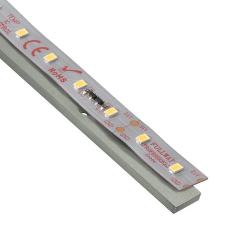FULLWAT - TECOX-TWO. Aluminum profile  for flat plate mounting. Anodized.  1000mm