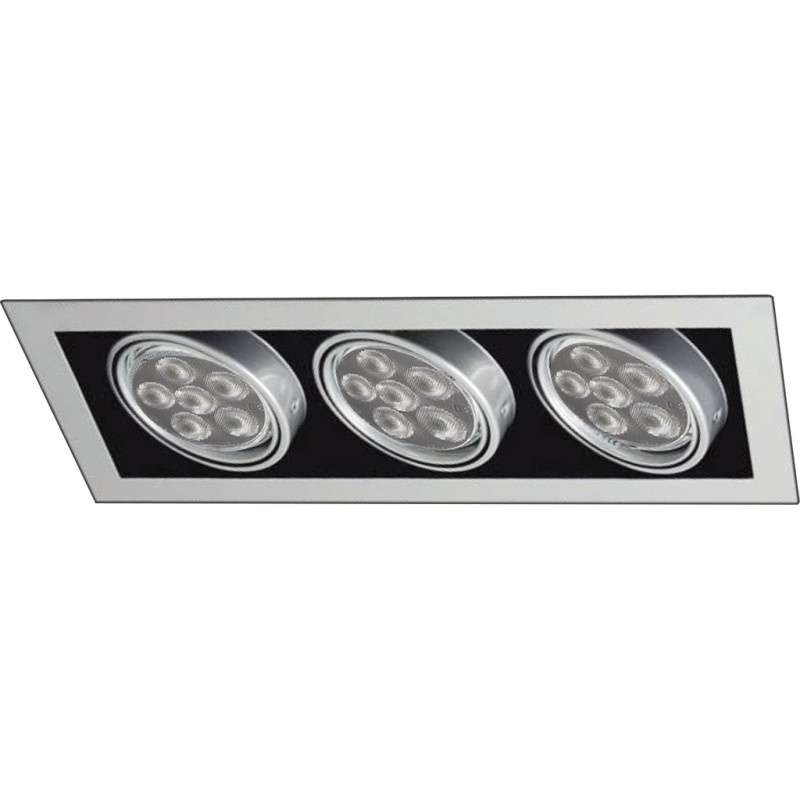 FULLWAT - THECA-3A. Recessed fixture for 3 AR111 bulb(s).