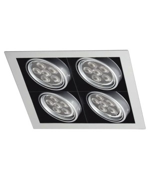 FULLWAT - THECA-4A. Recessed fixture for 4 AR111 bulb(s).