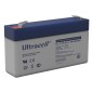 ULTRACELL - UL1.3-6. Bateria recarregável de chumbo ácido en tecnologia AGM-VRLA. Série UL. 6Vdc / 1,3Ah