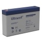 ULTRACELL - UL7-6. Batteria ricaricabile di piombo-acido   AGM-VRLA. Serie UL.6Vdc 7Ah