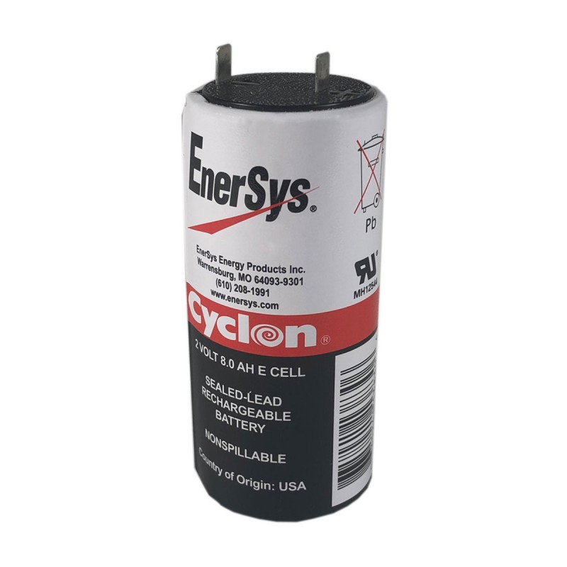 ENERSYS - 0850-0004. Batería recargable de Plomo ácido de tecnología AGM-VRLA. Serie Cyclon. 2Vdc / 8Ah