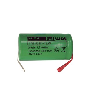 FULLWAT - 1NHCJF-FLW. Bateria recarregável em formato  cilíndrica de Ni-MH. Modelo C. 1,2Vdc / 4,500Ah