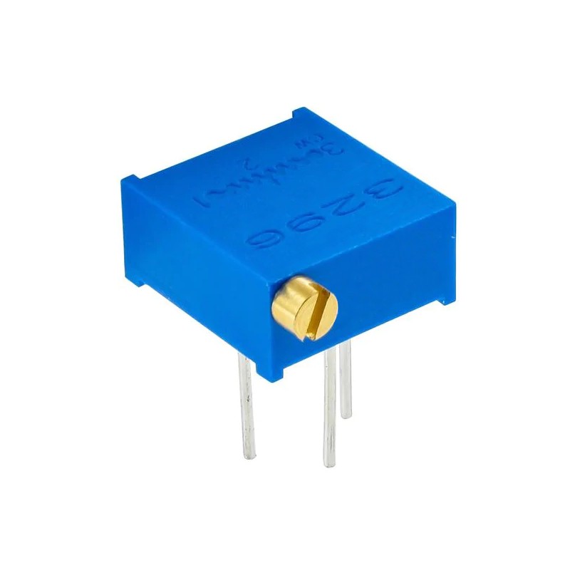 TRIMMER - 3296P500. Potentiometer acodado multivuelta of 0,5W  and 0,05KΩ